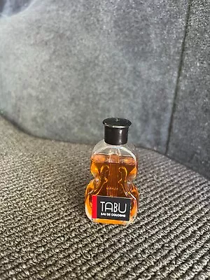 Vintage TABU 0.5 Fl Oz Eau De Cologne Glass Violin Bottle Dabber Perfume Travel • $4.95