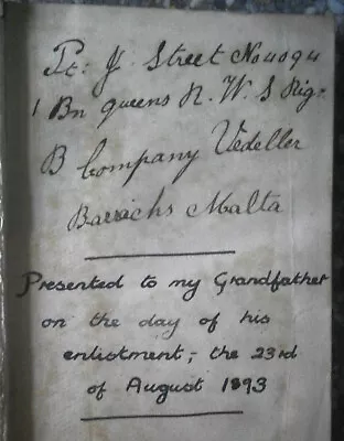 Pocket Holy Bible British Army Official Copy Eyre And Spottiswoode 1893 • £120