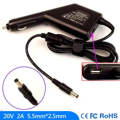 Laptop DC Adapter Car Charger USB Power For MSI Wind U90 U100 U115 U260 U310 • $20.61