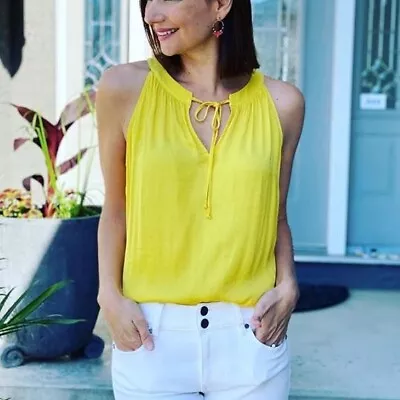 CAbi Sunshine Cami #5725 Size XS/S Blazing Yellow Great Condition • $15