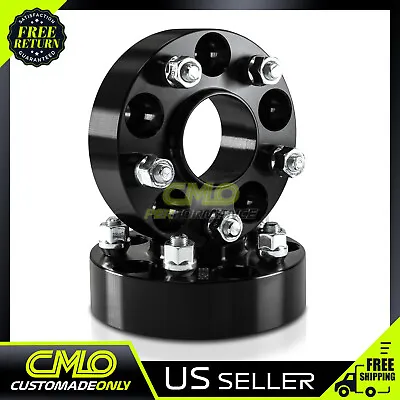 2) 1.5  Black Hubcentric Wheel Spacers 5x4.5 Fits 2015-22 Mustang 20-22 Explorer • $49.95