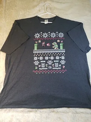 Nintendo SUPER MARIO BROS. CHRISTMAS SWEATER STYLE T-Shirt Size 4xl • $19.99