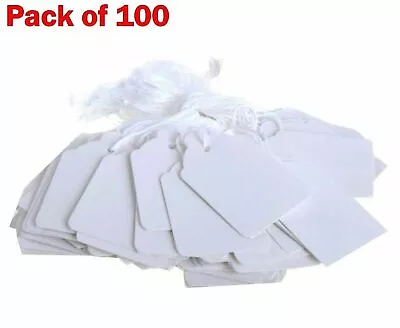 £4.36 • Buy Quality White Strung Price Ticket Tags Labels Retail Clothing Gift Tags