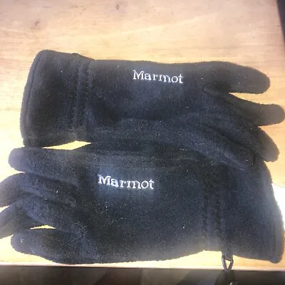 Marmot Gloves   Mens Or Womens Size Med Black Fleece • $25