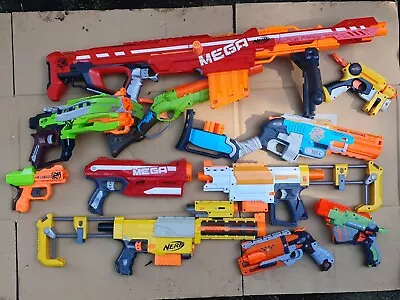 NERF Guns (12) And Ammo For Sale Bulk Lot. Includes MEGA Centurian And Magnus • $100