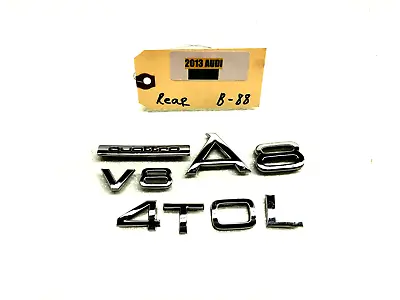 2011-2017 Audi A8l D4 Rear Trunk Lid Letter Logo Emblem Badge Oem • $67.99