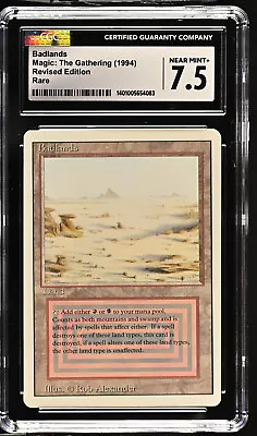 MTG | BADLANDS | Graded 7.5 | CGC | REVISED | RESERVED LIST NM (see Photos) • $500