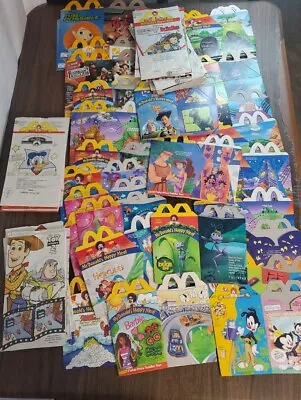 Vintage 90s 2000s Mcdonalds Paper Happy Meal Bags & Boxes Most Are Disney-New • $133