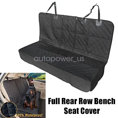 Waterproof Dog Car Seat Covers Pet Rear Row Back Seat Cover Bench Fits Honda • $23.95