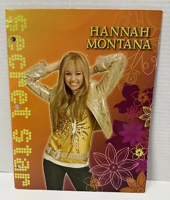 Disney Hannah Montana Secret Star Pocket Folder For 3 Ring Binder (md) • $7.90