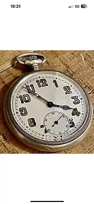 Antique Bogel Cased Silver Military Pocket Watch • $559.91