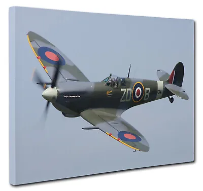 £39.75 • Buy Spitfire Print WW2 Canvas Wall Art World War 2 CANVAS PICTURE PRINT