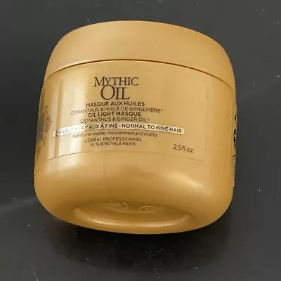 LOREAL Mythic Oil Oil Rich Masque For Normal To Fine Hair 2.5 Oz • $15.30
