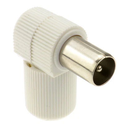 £2.22 • Buy RF Coax Right Angle PLUG For TV Aerial Cables/Freeview