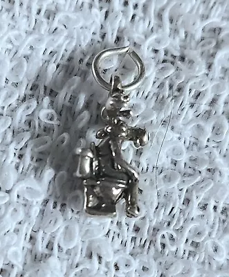  Moose On Toilet  3D Sterling Silver Charm New • $5