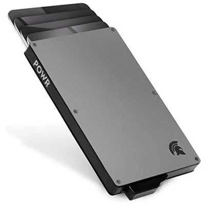 £15.99 • Buy POWR Card Holder Wallet Mens Minimalist Slim Metal RFID Blocking Contactless ...