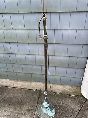 52” BRASS FLOOR LAMP For Rebuild • $79.95