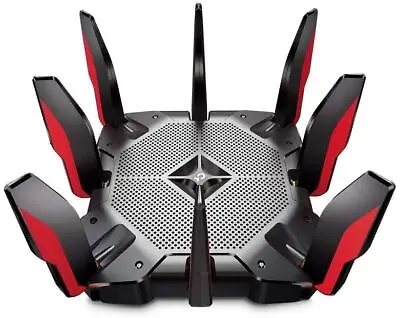 TP-Link Archer AX11000 Next-Gen WiFi 6 Tri-Band Gaming Router 4804Mbps 8 Port UK • £239.99