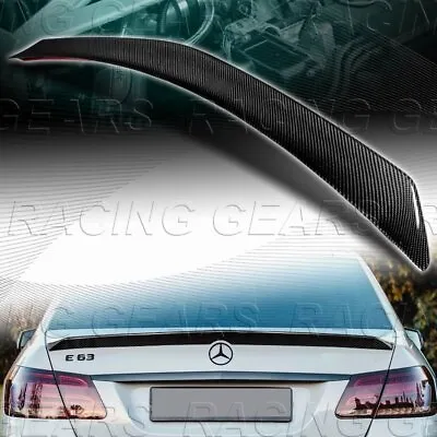 Vt-style Real Carbon Fiber Trunk Spoiler Fit 10-16 Mercedes E350 E400 E500 W212 • $128.95