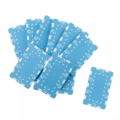 10 Colors Mahjong & Texas Poker Chips Rectangular Ceramic Game Collection Light • £10.15