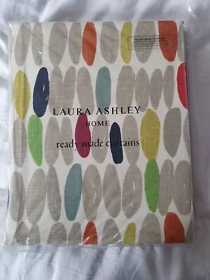 Laura Ashley Ready Made Curtains 64 X 72 Inches Wallace Multi • £175