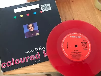 Martika ( Coloured Kisses ) 1992 Red Vinyl 45 Rpm P/sleeve Record • £0.99