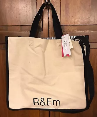 R&Em R & Em Tote Bag Shopping Book Beach Top 3 Favorite Songs Tunes All Time • $49.95