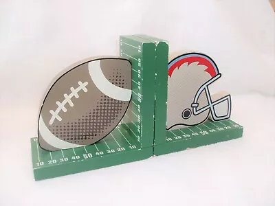 Tri Coastal Kids Design Wooden Football Themed Bookends • $10