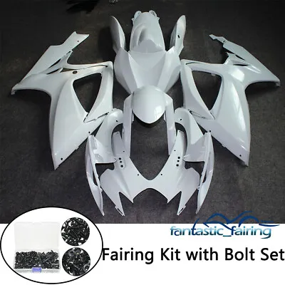 For Suzuki GSXR600/750 2006 2007 Unpainted/ Matte Black Fairing Kit Bodywork Set • $236.95