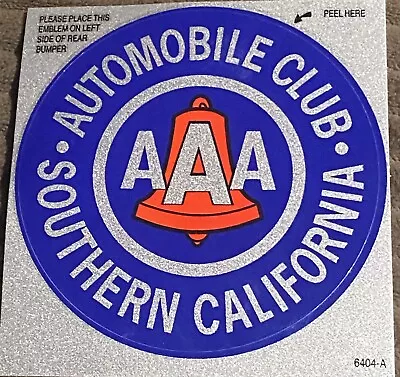 AAA Automobile Club Reflective STICKER Decal Southern California. New Discount • $5.79