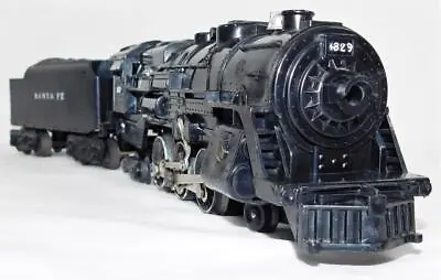 Marx 1829 Santa Fe 4-6-4 Santa Fe Steam Locomotive + Tender 3/16  O Hudson Srvcd • $149