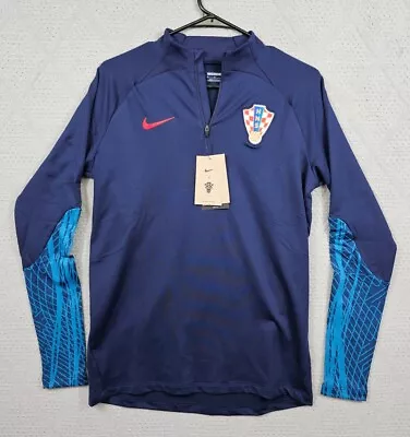 Nike Croatia National Strike Soccer Drill Top Blue DH6453-498 Men’s Size Medium • $74.99