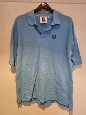 West Ham United Men’s Football Polo Shirt Top Size MEDIUM Light Blue • £10