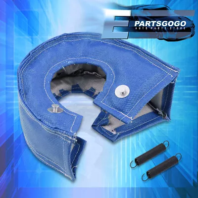 Blue Turbo Charger Heat Wrap Cover Shield T3 T25 T28 GT25 GT28 TO4E TO4B T3/T4 • $16.99