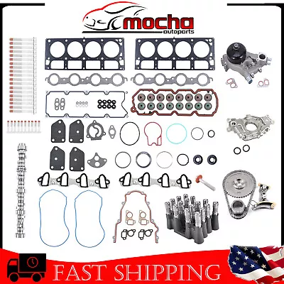 NON AFM Camshaft Lifters Timing Chain Oil Pump Kit For 07-13 Chevy GMC 5.3L • $408.99