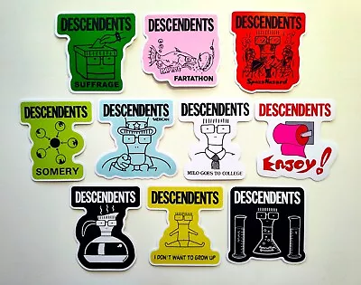 Descendants Vinyl Sticker Lot (10 Stickers) Pop Punk Skate All Adolescents Fear • $12.99