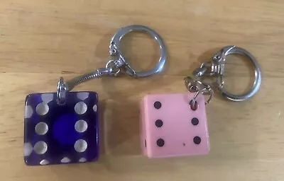 Lot Of 2 - Dice Key Chains • $8.38