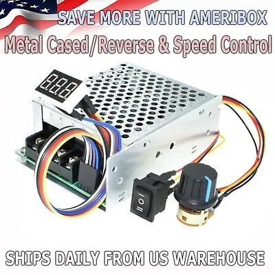 DC 10-55V MAX 60A PWM Motor Speed Controller CW CCW Reversible 12V 24V 36V • $10.99