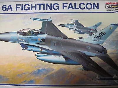 Hasegawa  Minicraft   1/32  F-16A  Fighting Falcon  Aircraft  Model  Kit • $50