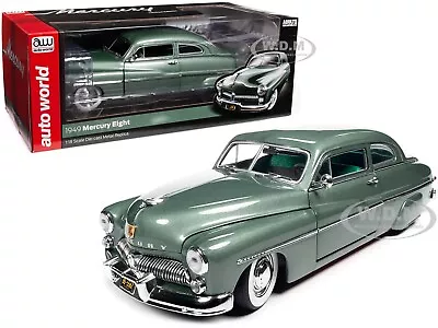 1949 Mercury Eight Coupe Berwick Green 1/18 Diecast Model By Auto World Aw318 • $99.99