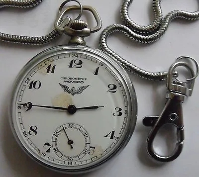  Rare   Movado-chronometre  Swiss Pocket Watch • $220