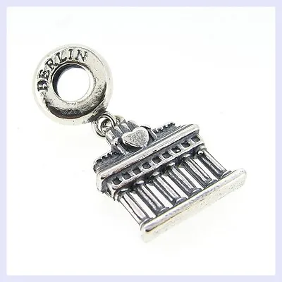 Sterling Silver Germany Berlin Brandenburg Gate Bead For European Charm Bracelet • $19.98