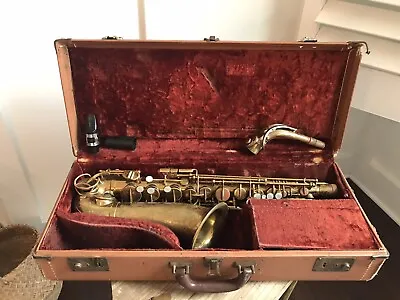 Vintage 1952 The Martin Alto Committee Saxophone Sax W/ Original Case End Cap ! • $749