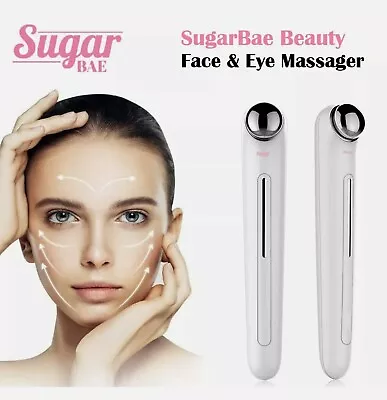 2 X Face Eye Massager Facial Lift 3D Care Roller Electric Sonic Pulse Energy NEW • £9.99