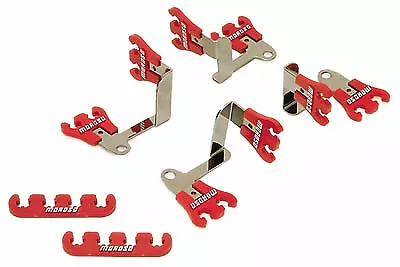 Moroso 72168 Show Car Spark Plug Wire Loom Kit - Red/Chrome Small Block Chevy • $49.95