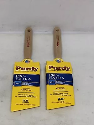 Lot Of (2) Purdy Pro-Extra Glide  2-1/2 In. W Angle Paint Brush • $36