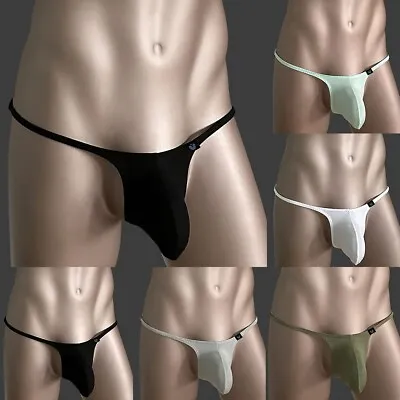 Underwear Thong Jockstrap Low Rise Modal Panties Pouch Breathable Bulge • $9.17