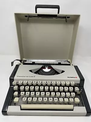 Olympia Traveller De Luxe S Typewriter Portable Vintage 1970s Retro Prop. • £30