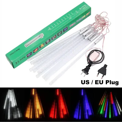 10x Tubes String 30cm 50cm 2835 LED Light Strip Meteor Shower Rain EU US Adapter • $25.99