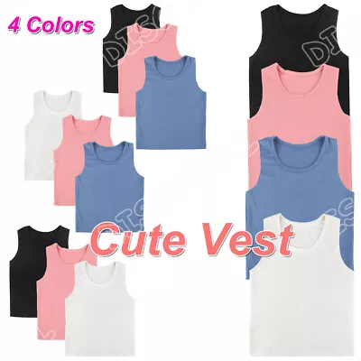 £4.99 • Buy Girls Kids Undershirt Tank Top Vest Strappy Girls Kids Clothing
